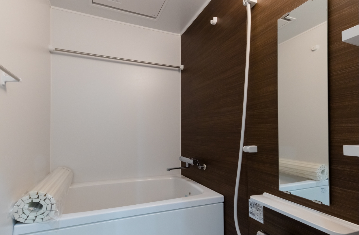 浴室乾燥機付の広々としたお風呂