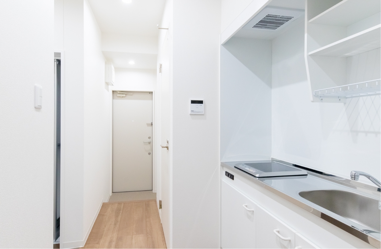 一口ＩＨ／収納付き